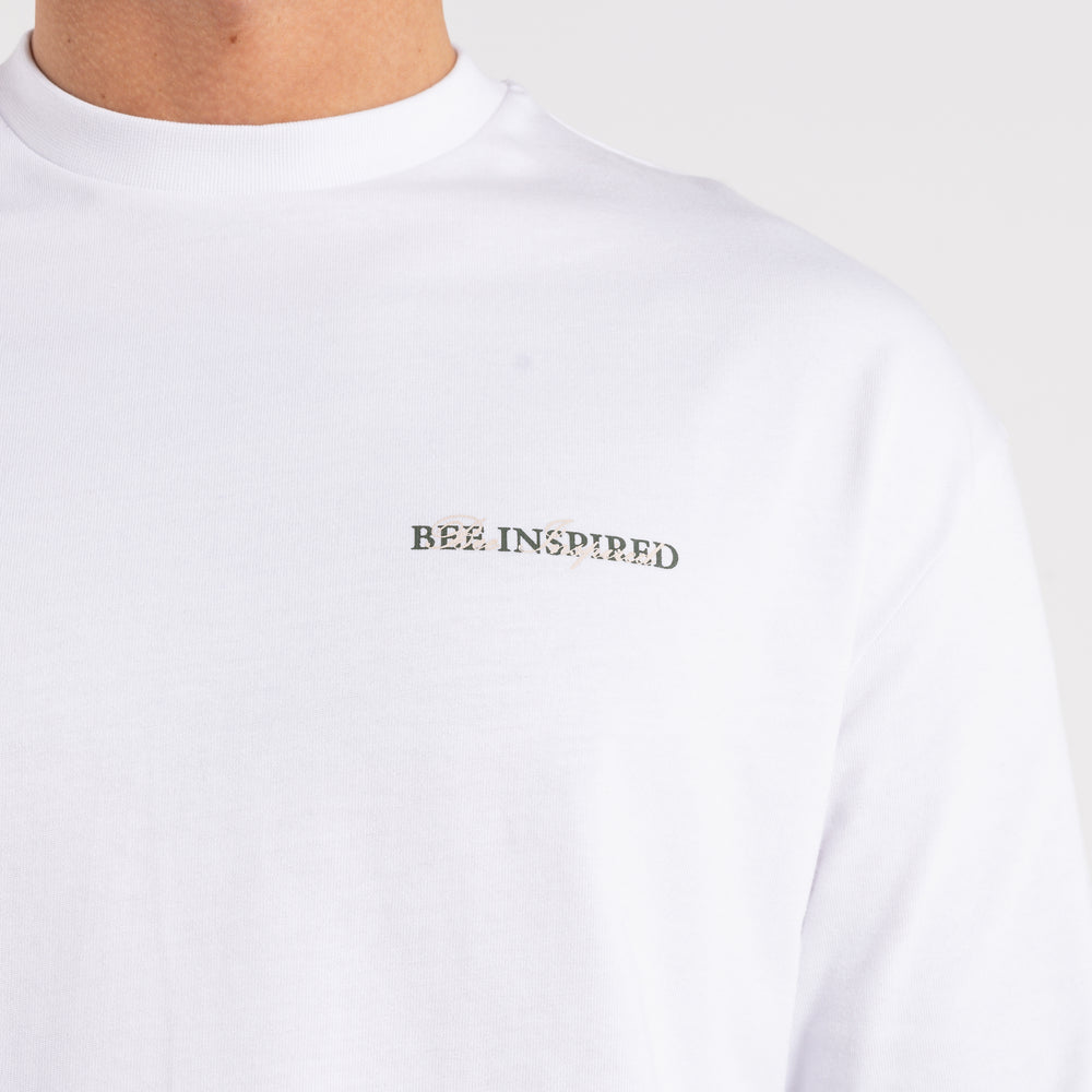 Stach Langærmet T-shirt - Hvid/Khaki