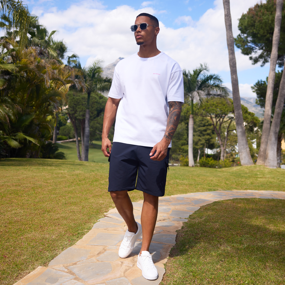 Hallberg T-shirt - Hvid/Pink