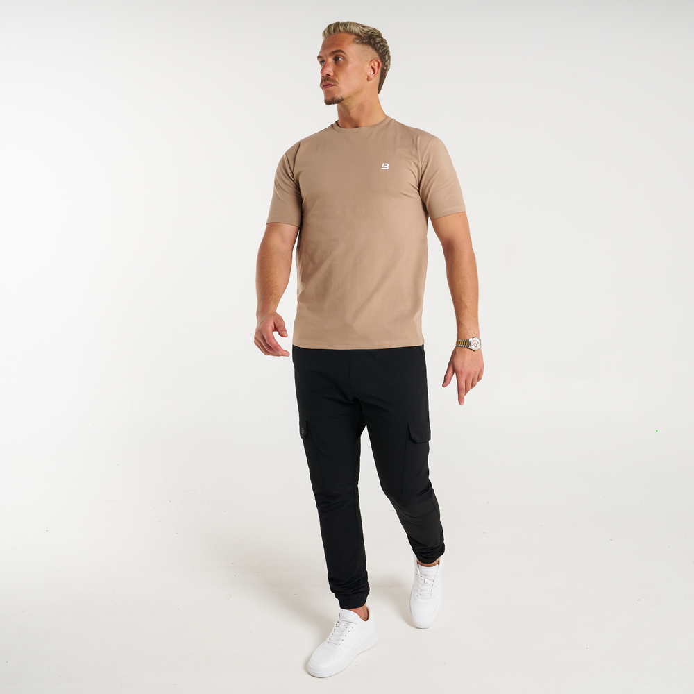Signatur-T-shirt - varm taupe