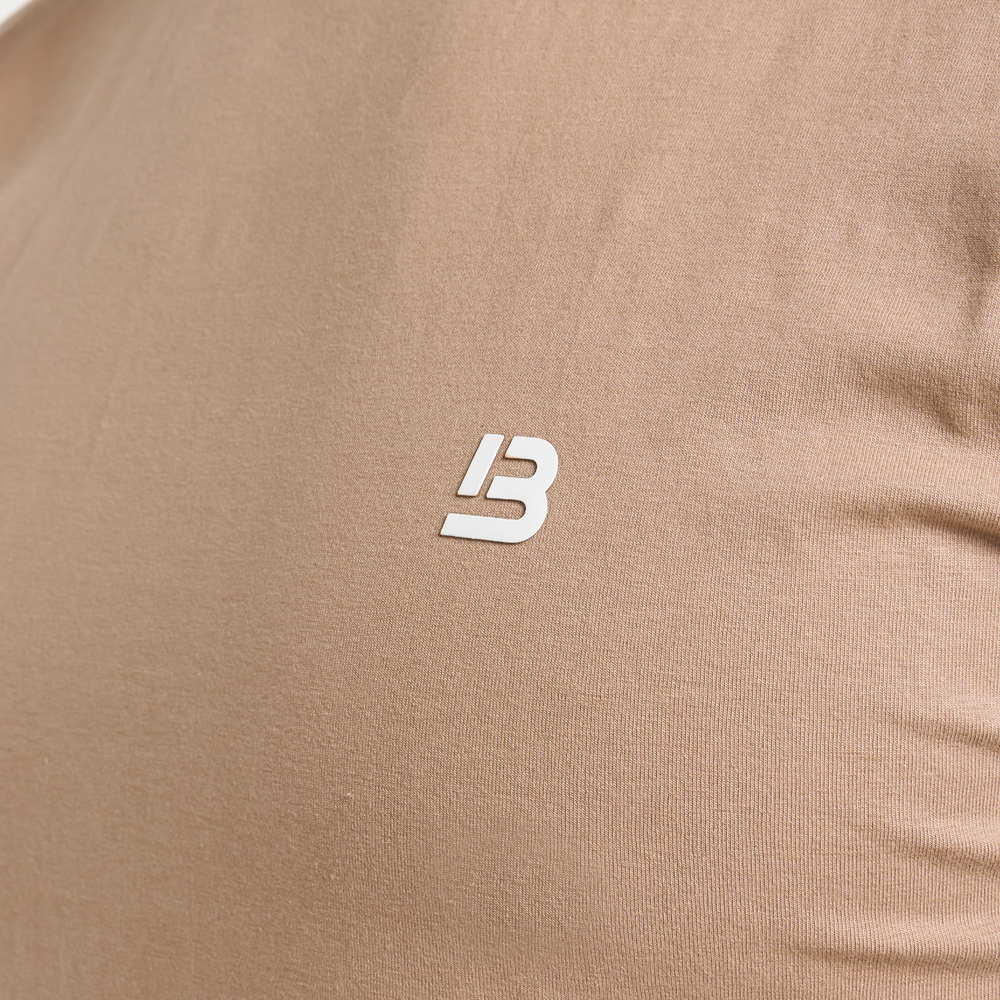 Signatur-T-shirt - varm taupe