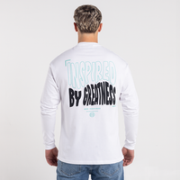 Aguirre Langærmet T-shirt - Hvid/Aqua