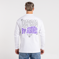 Aguirre Langærmet T-shirt - Hvid/lilla