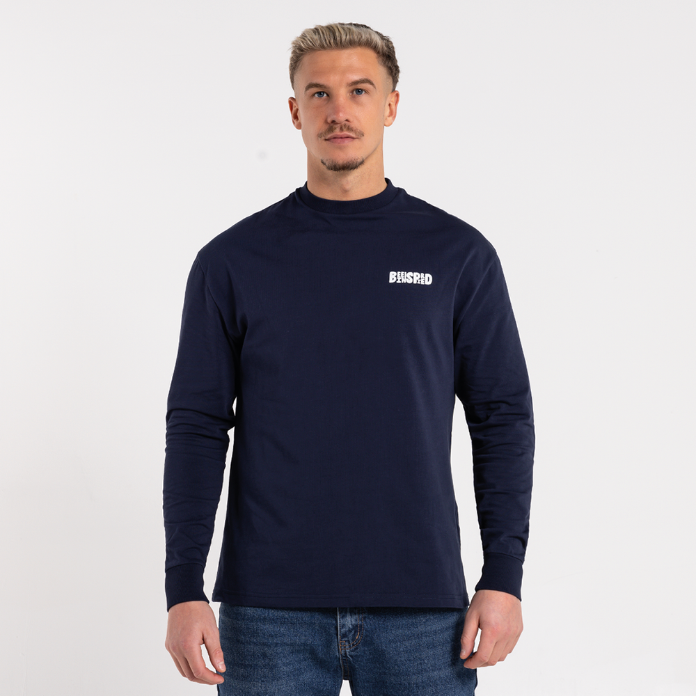Aguirre langærmet T-shirt - Navy
