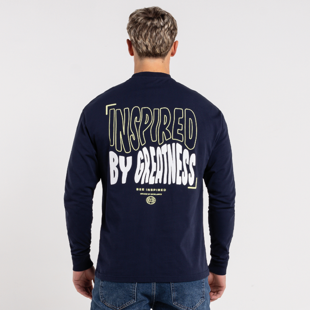 Aguirre langærmet T-shirt - Navy