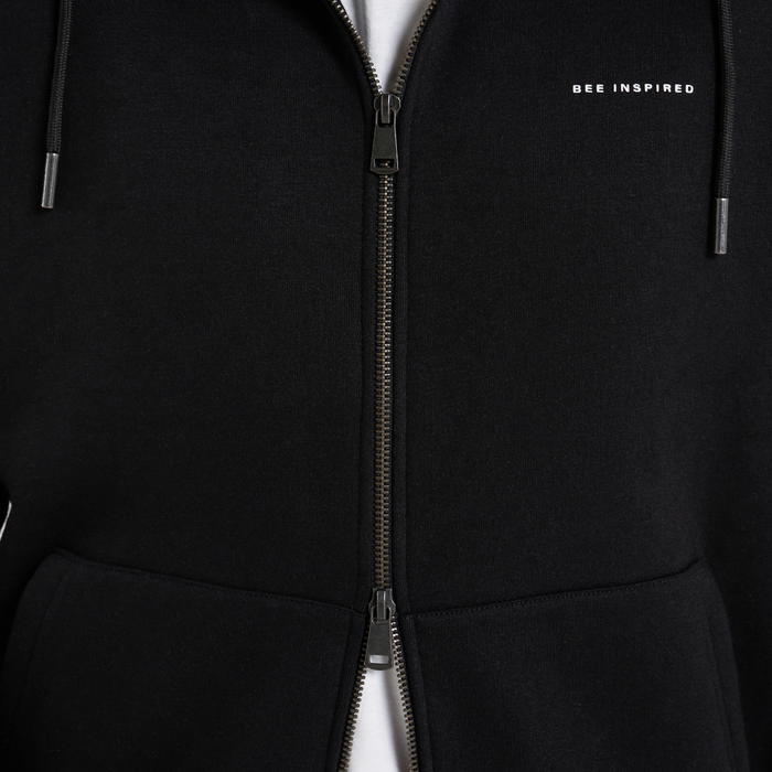 Diallo Zip Hoodie - Sort