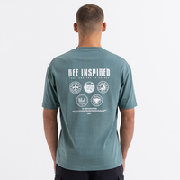 Grealish T-shirt - Teal Dusk