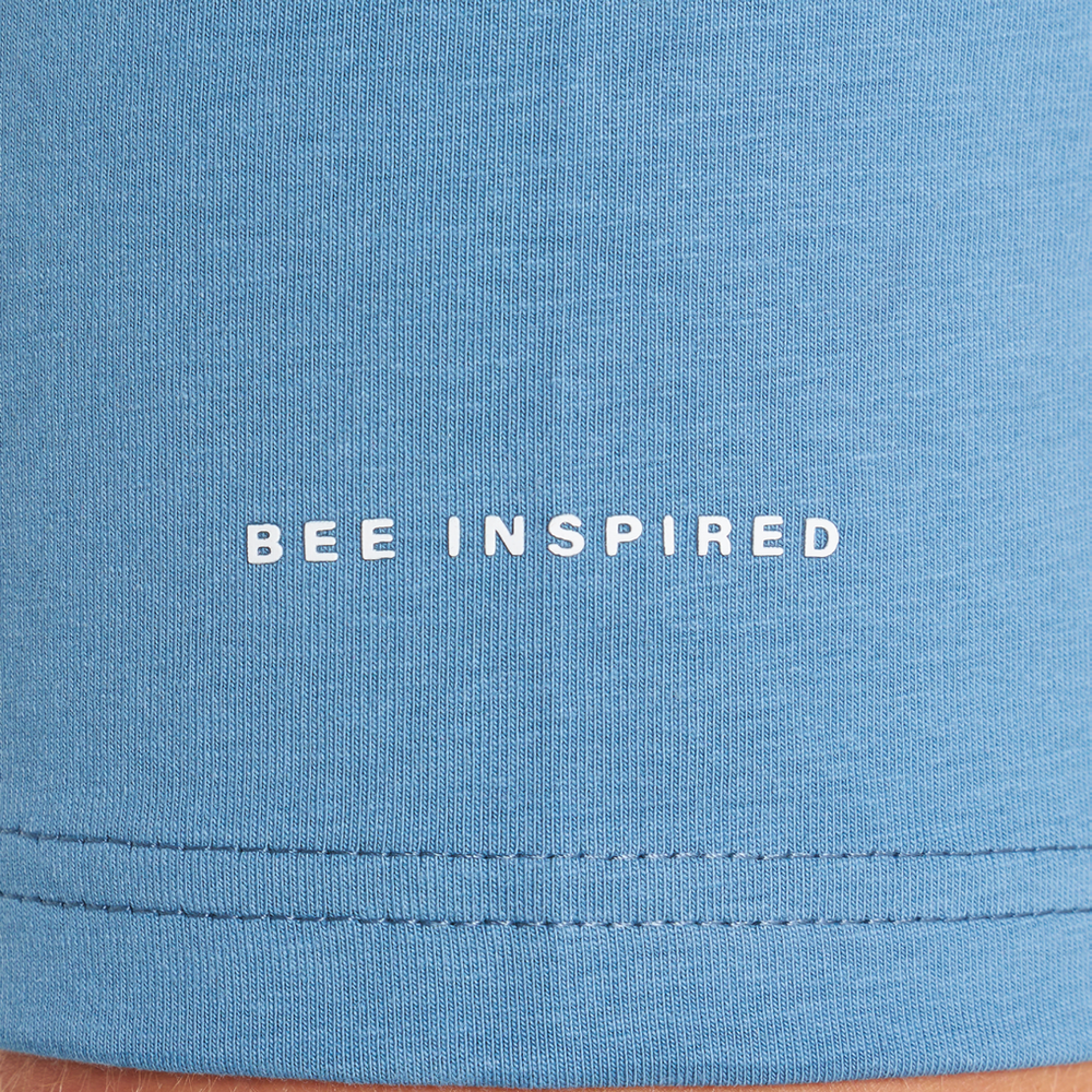 Signatur-T-shirt - Pudderblå