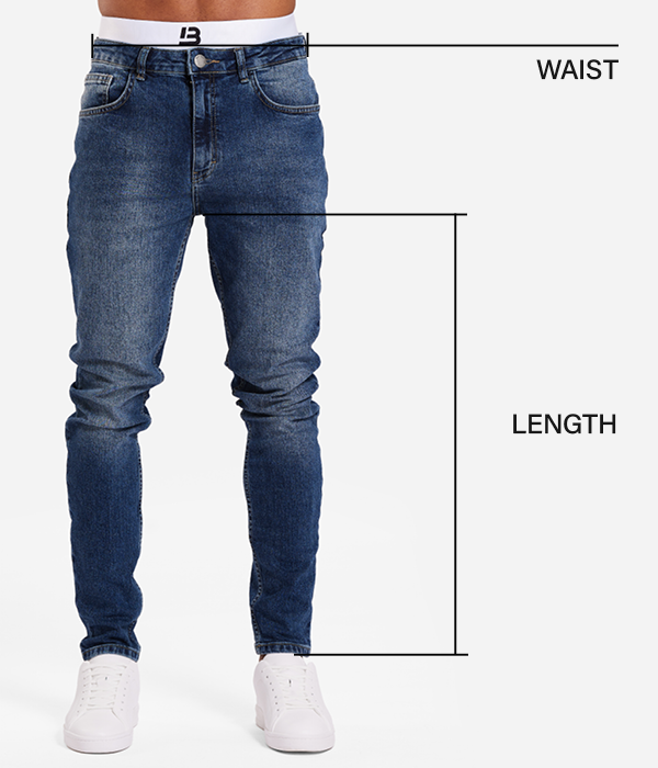 Mål på jeans
