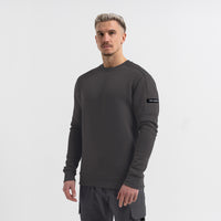 Hartley Crew Pullover - Holzkohle