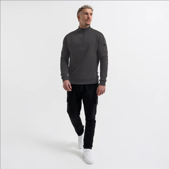 Klose 1/4 Zip - Holzkohle