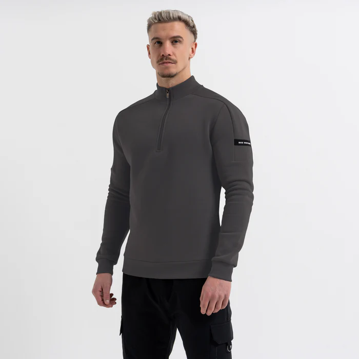 Klose 1/4 Zip - Holzkohle