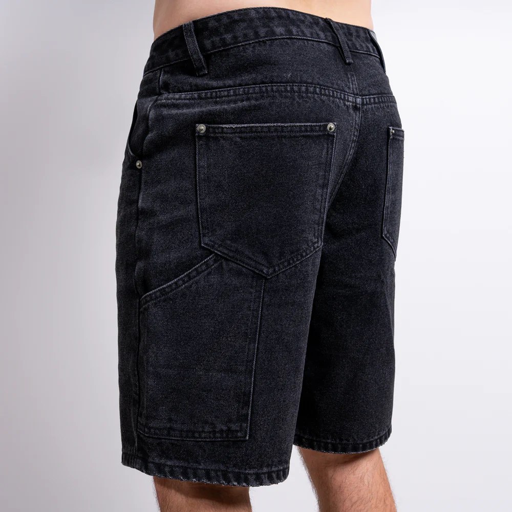 Gueye Denim Short - Schwarz gewaschen