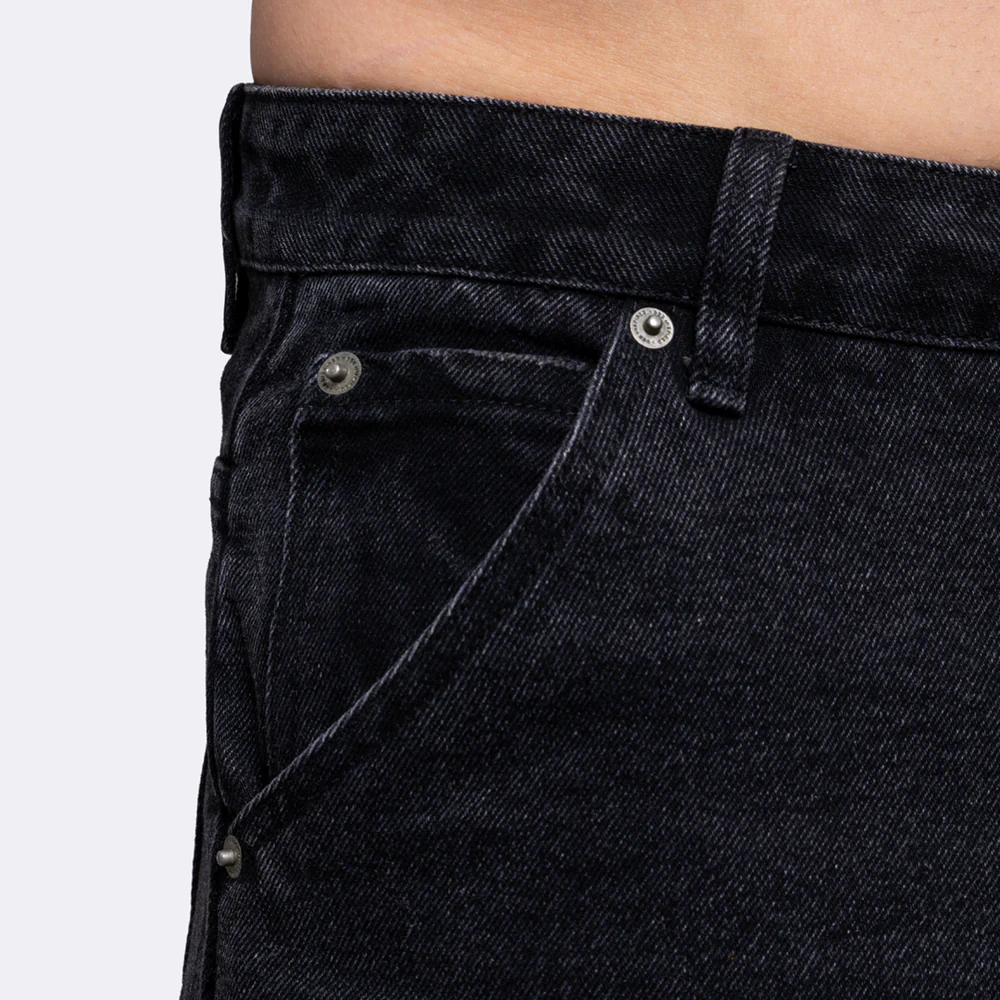 Gueye Denim Short - Schwarz gewaschen