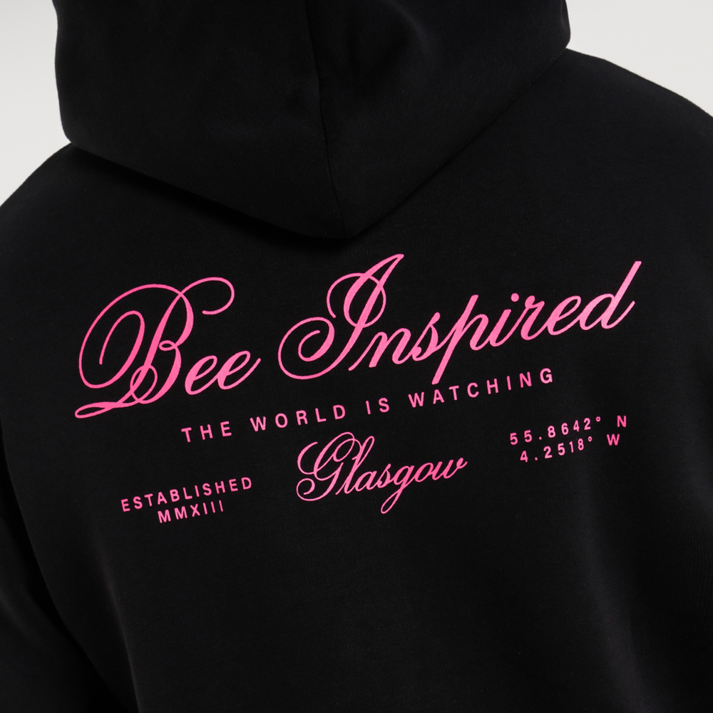 Olise Hoodie - Schwarz/Rosa