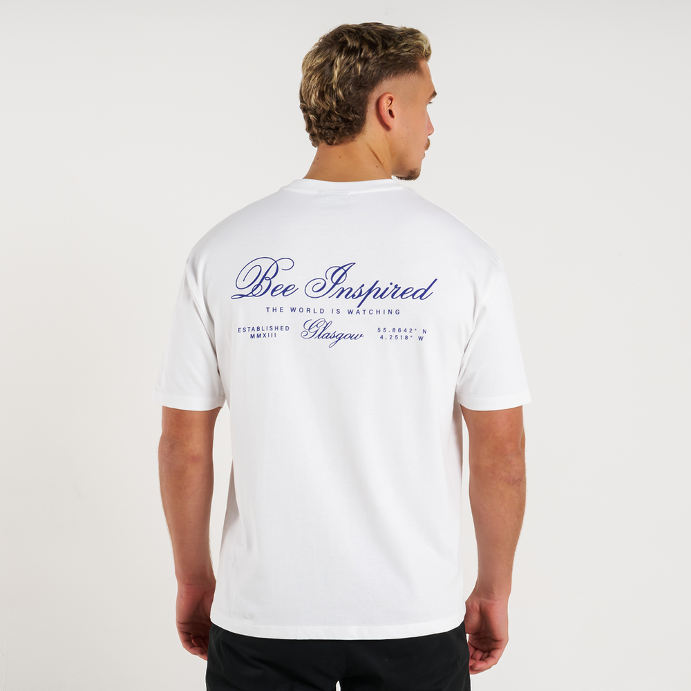 Olise T-Shirt - Weiß/Blau