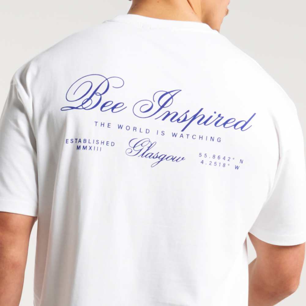 Olise T-Shirt - Weiß/Blau