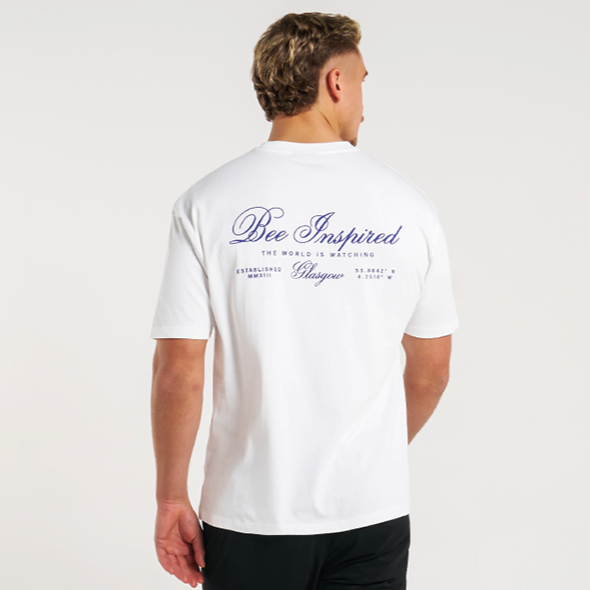 Olise T-Shirt - Weiß/Blau