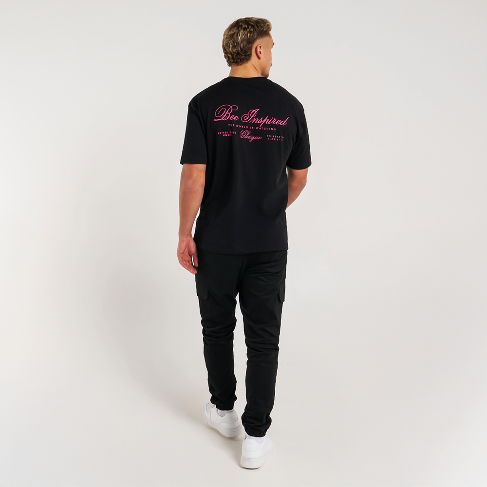 Olise T-Shirt - Schwarz/Pink