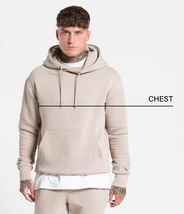 Maße der Hoodies