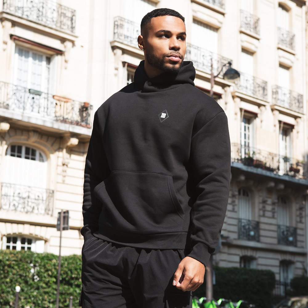 Sudadera con capucha Courtet - Negra