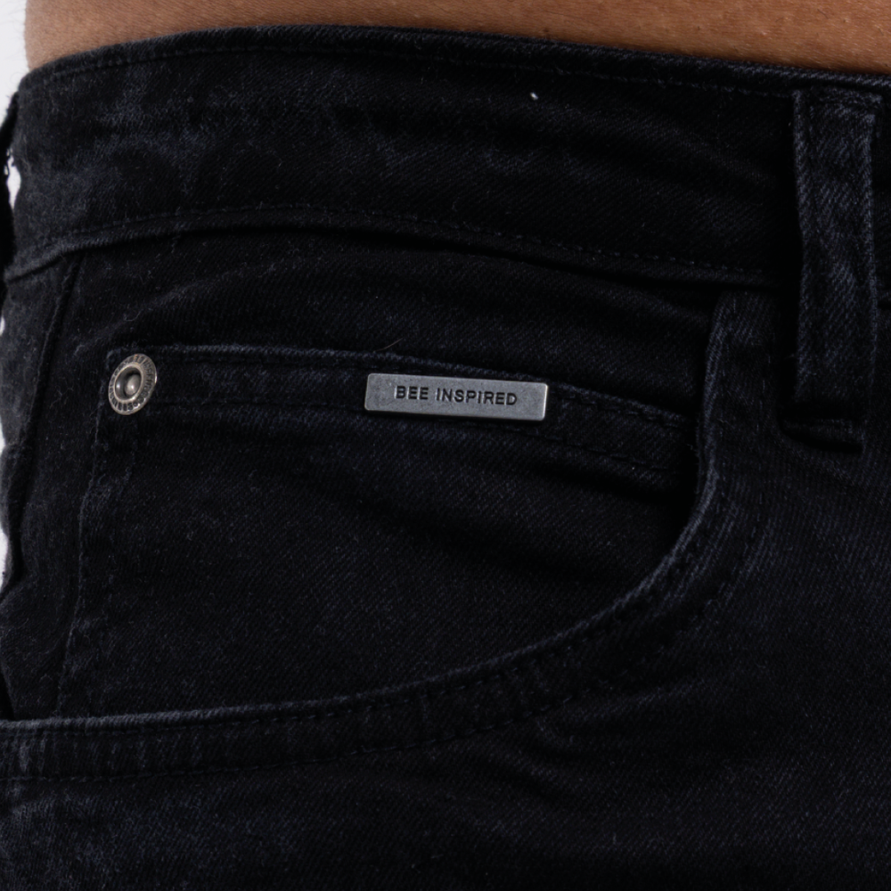 Vaqueros Serrano Slim Fit - Negro