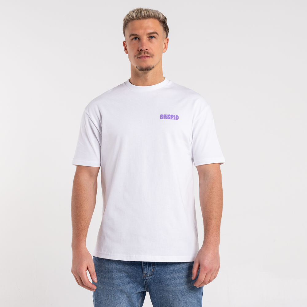 Camiseta Aguirre - Blanca/Morada
