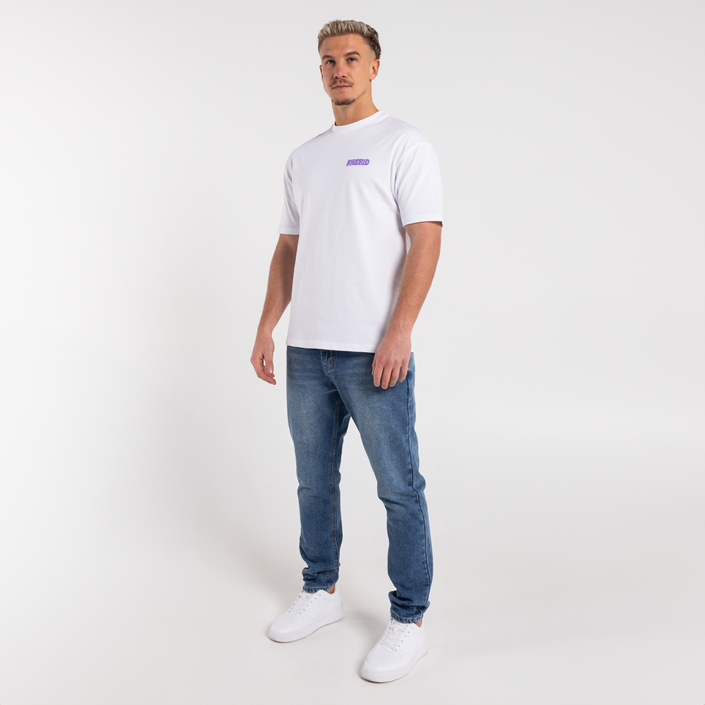 Camiseta Aguirre - Blanca/Morada
