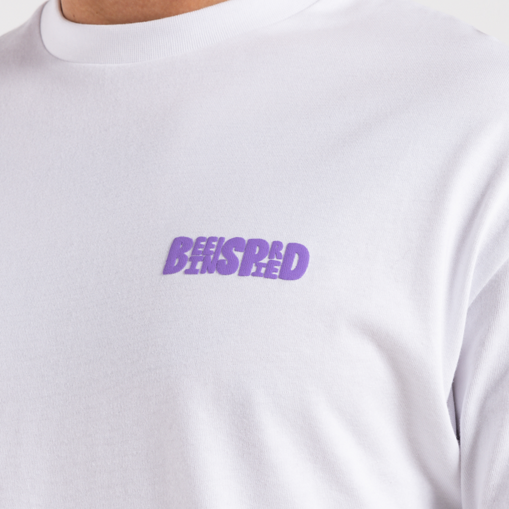Camiseta Aguirre - Blanca/Morada