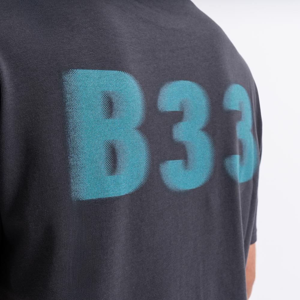 Camiseta Hallberg - Carbón/Turquesa
