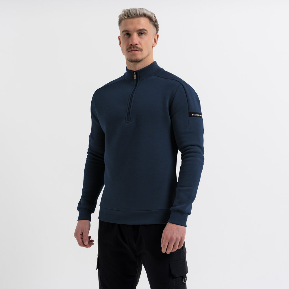 Klose 1/4 Zip - Marine foncé