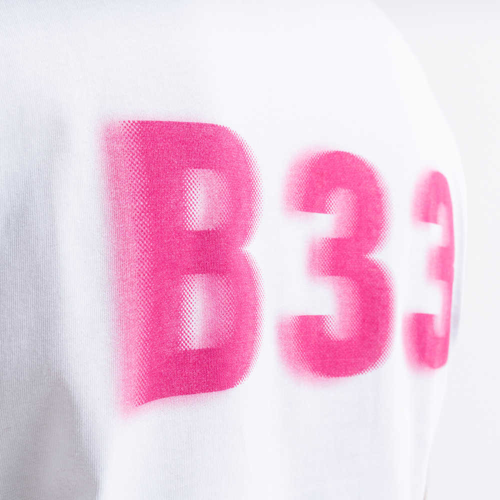 T-shirt Hallberg - Blanc/Rose