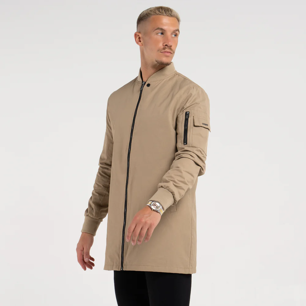 Blouson bombardier longiligne Neves - Sable