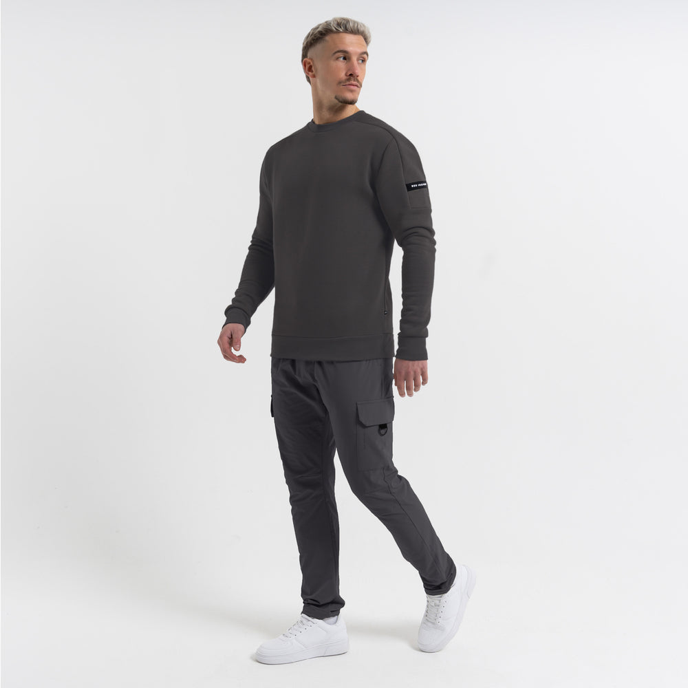 Hartley Crew Trui - Houtskool