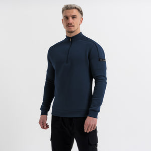 Klose 1/4 Zip - Donker marine
