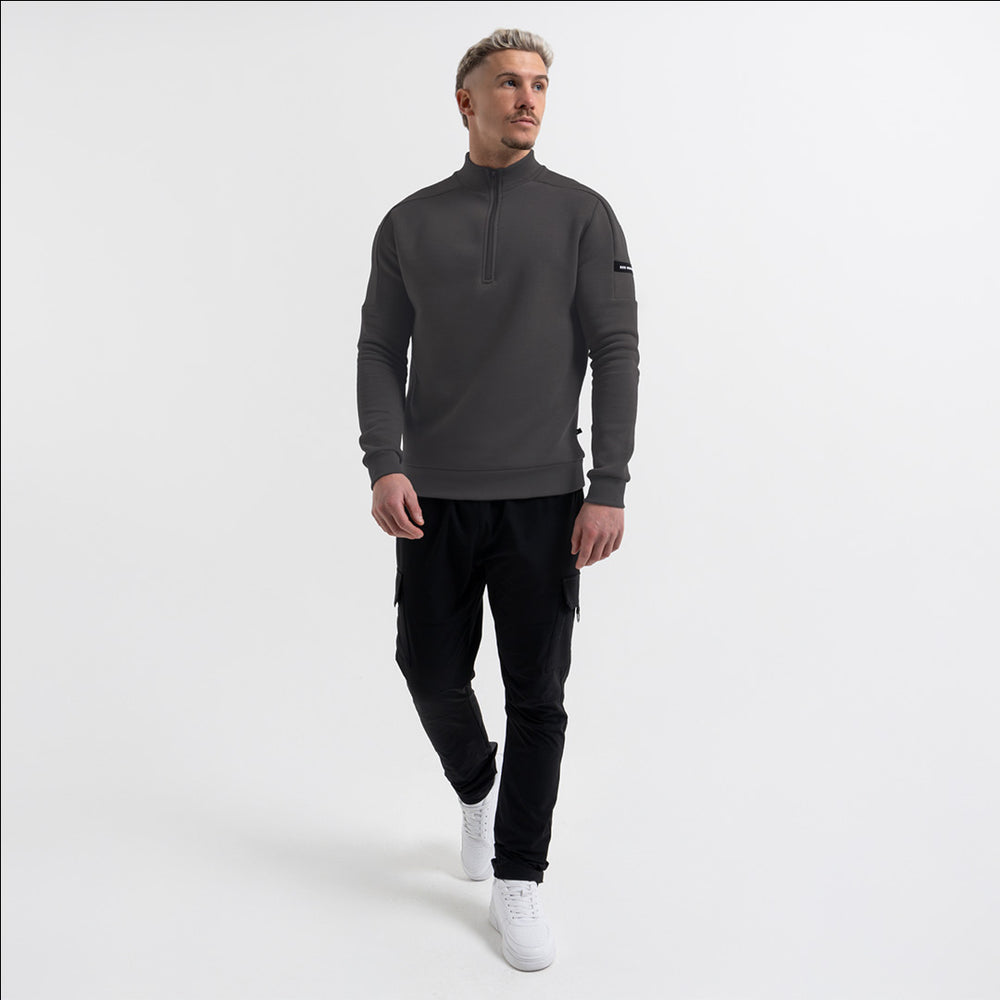 Klose 1/4 Zip - Houtskool