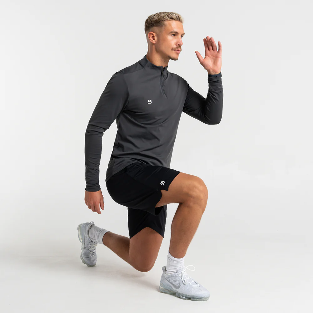 Signature Sports 1/4 Zip - Houtskool