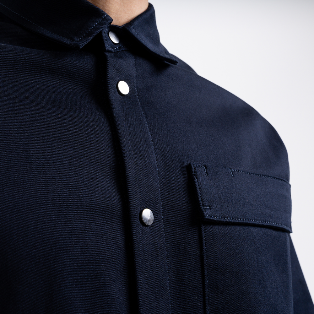 Bayo Overshirt - Marineblauw