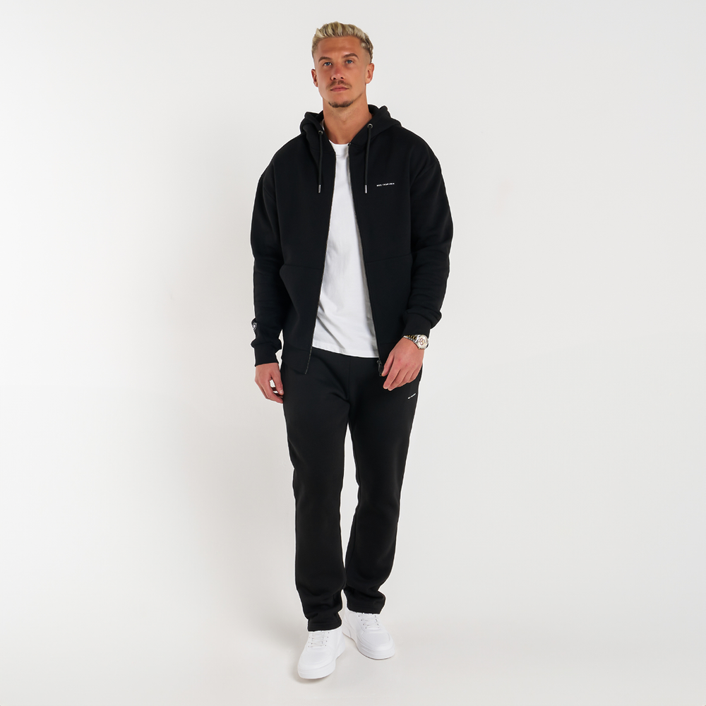 Diallo Zip Hoodie - Zwart