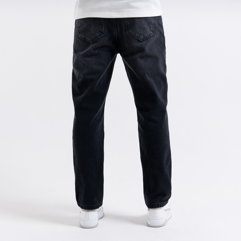 Duro Straight Fit Jeans - Gewassen Zwart
