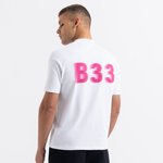 Hallberg T-shirt - Wit/Roze