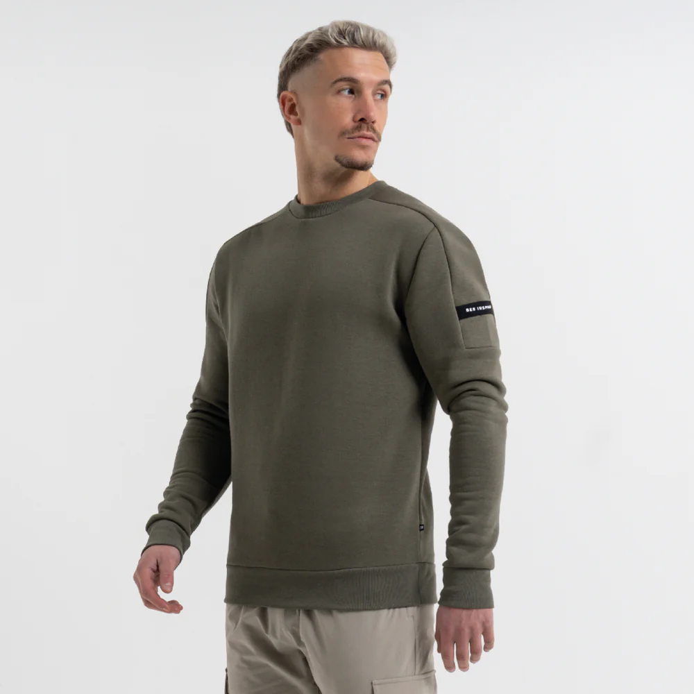 Hartley Crew Trui - Khaki