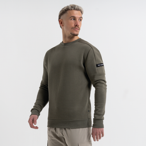 Hartley Crew Trui - Khaki