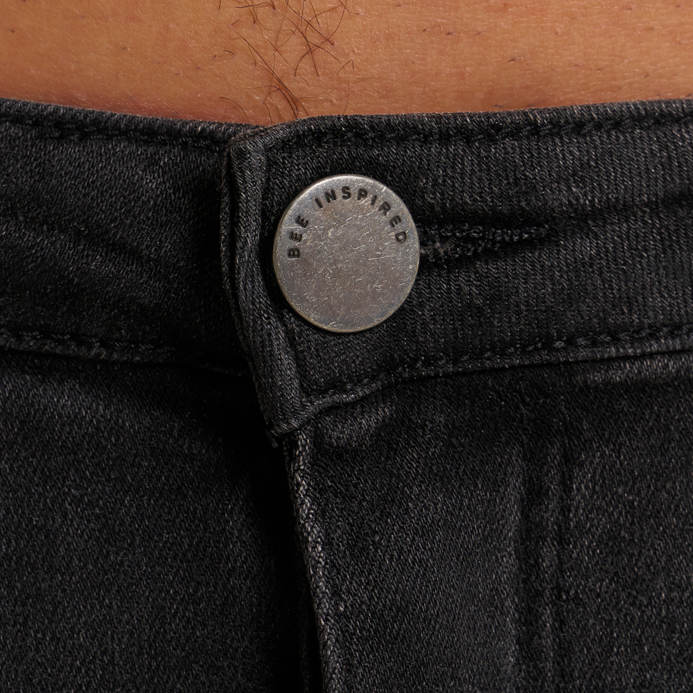 Muric Slim Fit Jeans - Gewassen Zwart