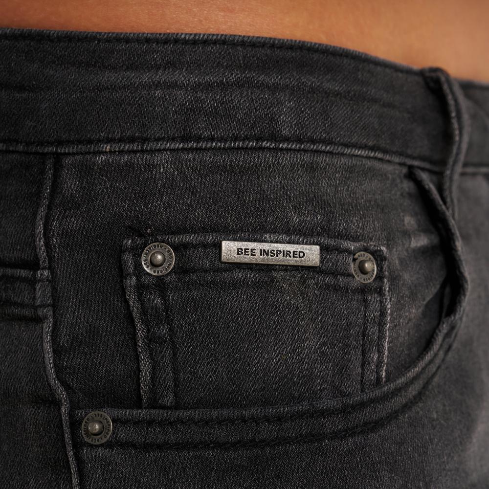 Muric Slim Fit Jeans - Gewassen Zwart