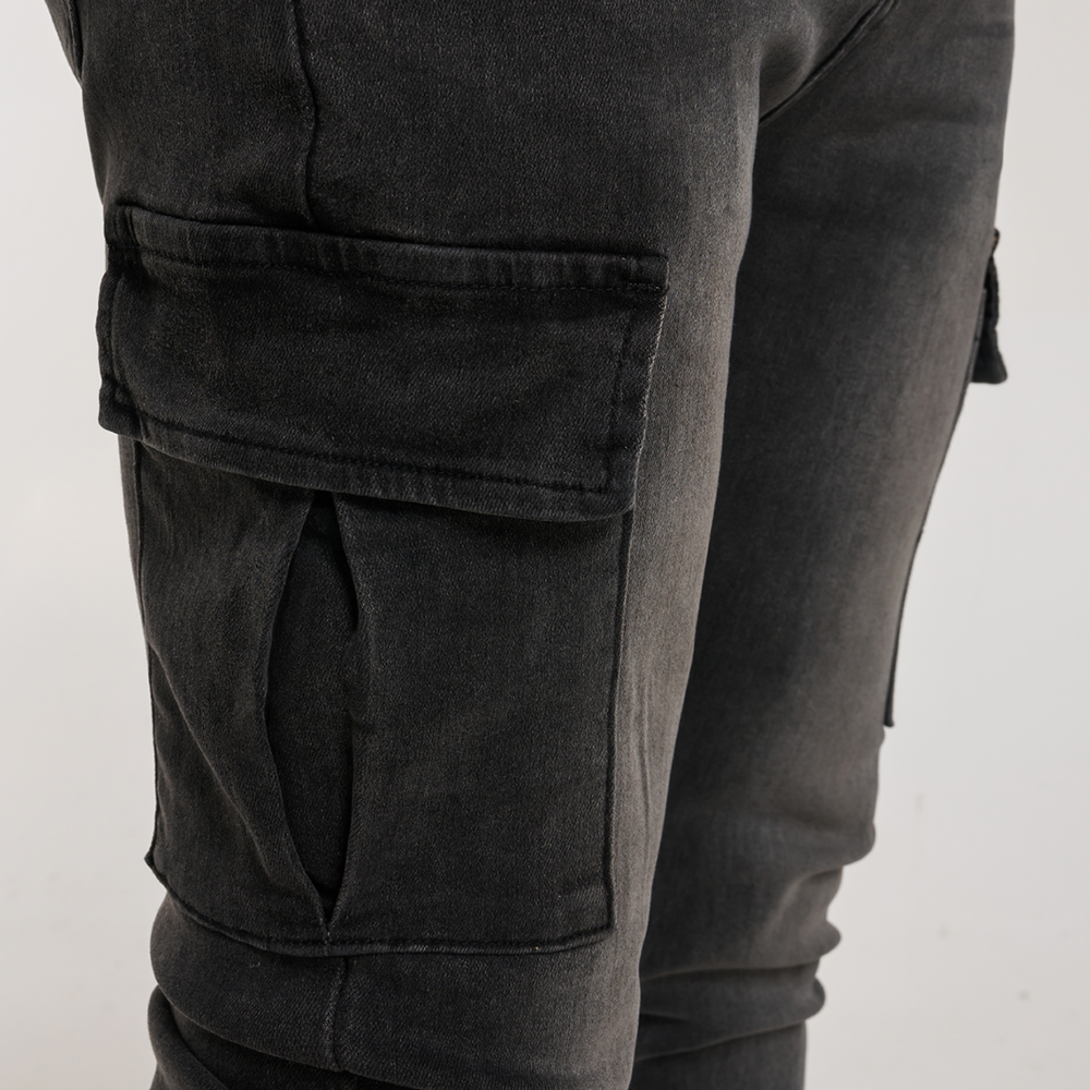 Muric Slim Fit Jeans - Gewassen Zwart