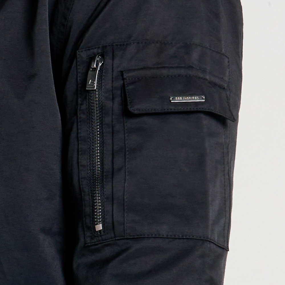 Neves Bomberjack met lange lijn - Zwart