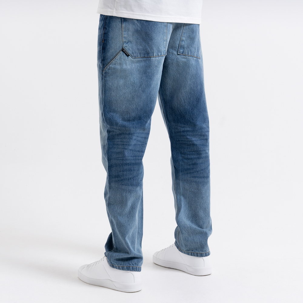 Parkes Relaxed Jean - Halfblauw