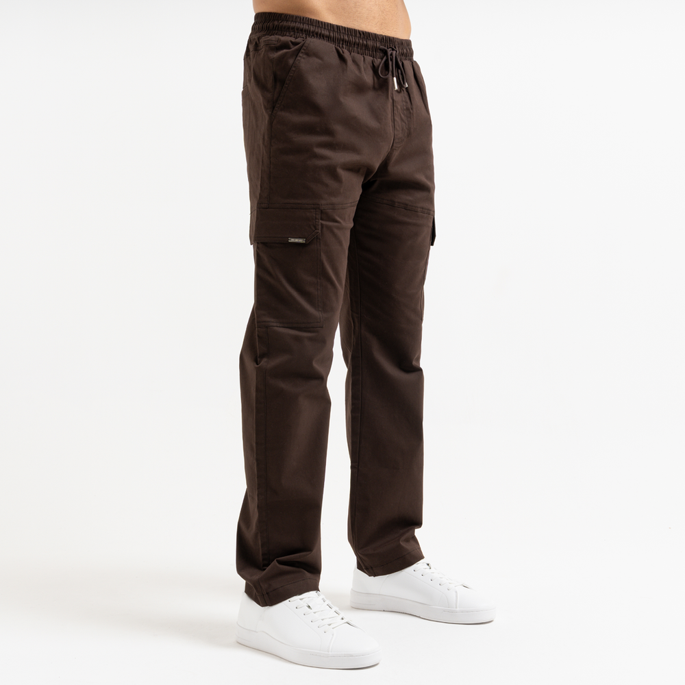 Rivero Relaxed Cargo Broek - Koffie