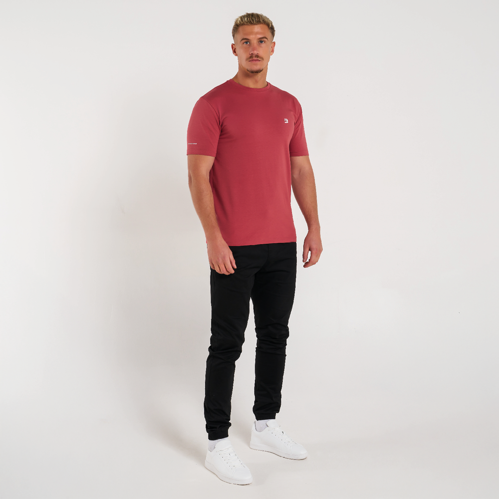 Handtekening T-shirt - Poederrood