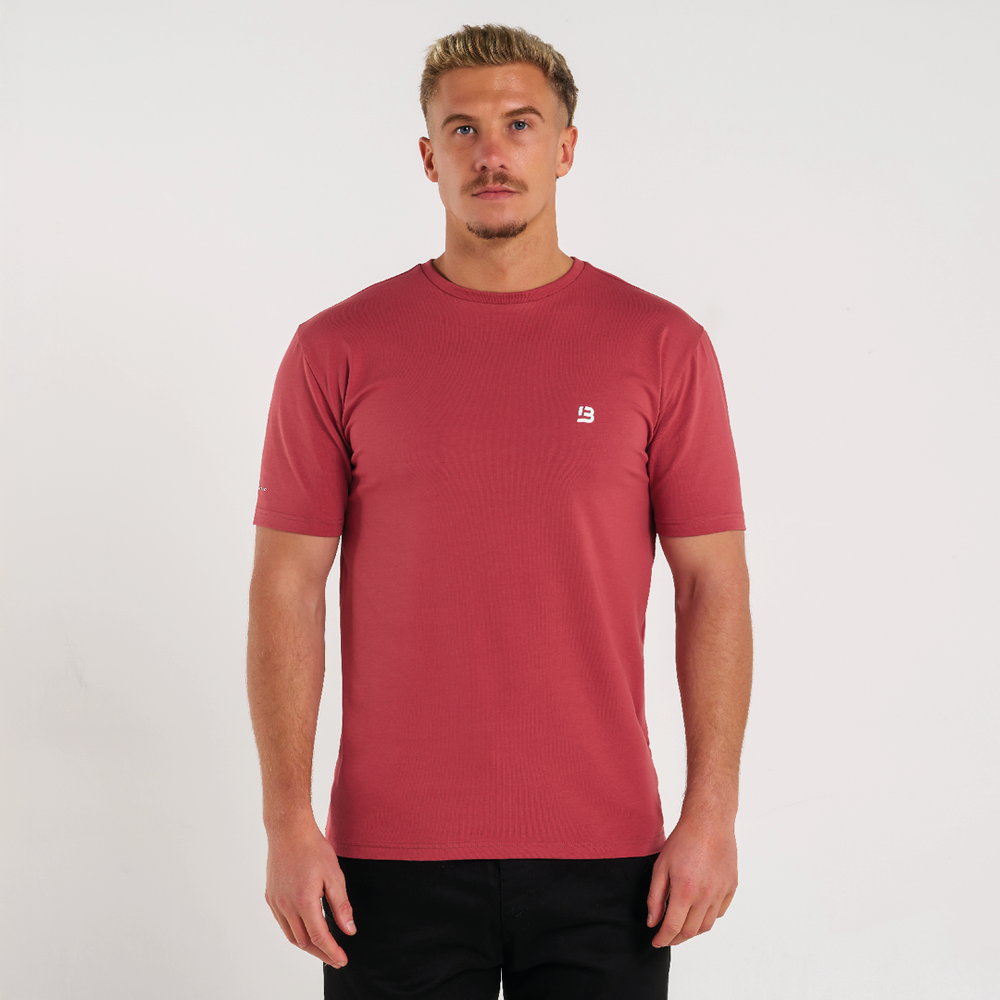 Handtekening T-shirt - Poederrood